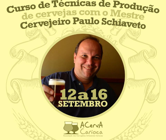Curso de Técnicas de Produção de Cervejas com o Mestre Cervejeiro Paulo Schiaveto